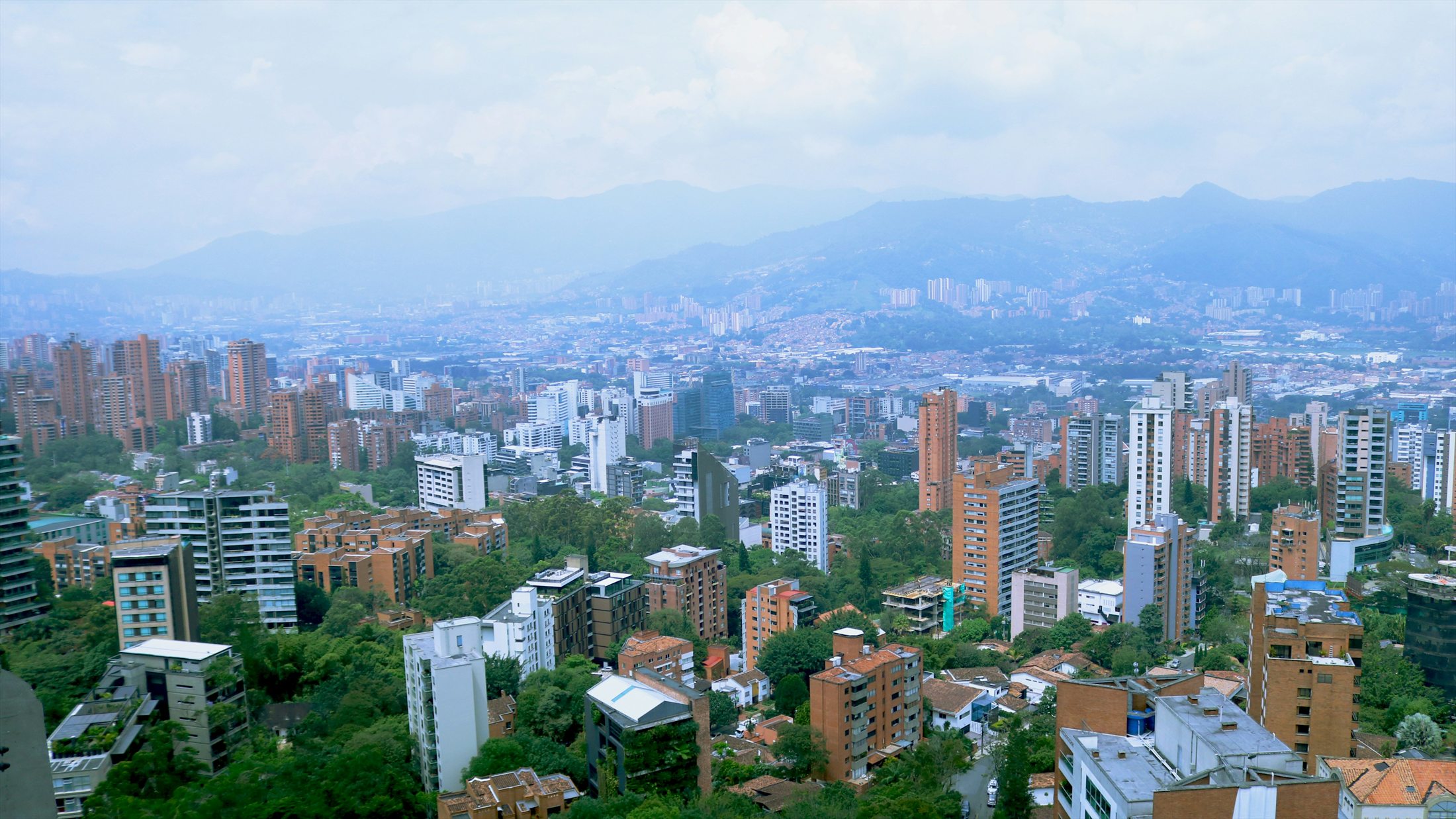 Medellín spread across a mountain valley